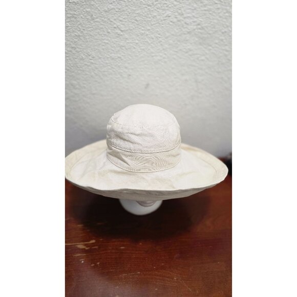 Tommy Bahamas Women's Ivory Wide-Brim Cotton Bucket Hat Size one size - Picture 2 of 7